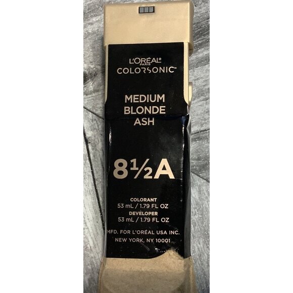 LOreal ColorSonic Medium Blonde Ash 8 1/2A Hair Color Kit 1.79 Fl Oz - Picture 5 of 5